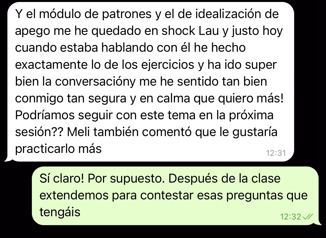 Testimonio clienta Laura Joagani