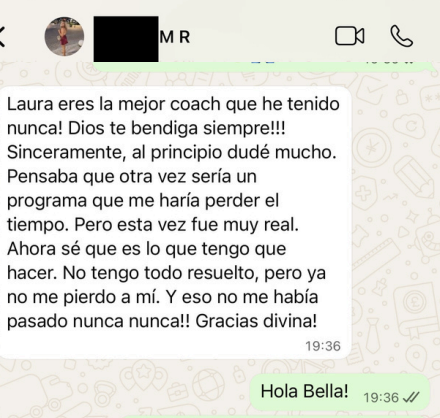 Testimonio clienta Laura Joagani