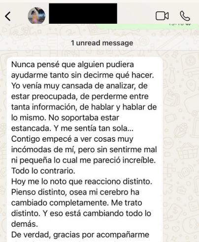Testimonio clienta Laura Joagani