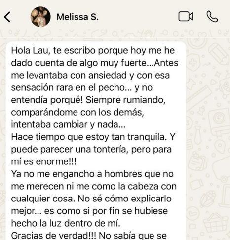 Testimonio clienta Laura Joagani