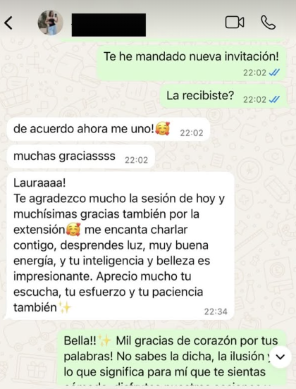 Testimonio clienta Laura Joagani